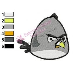 Angry Birds Embroidery Design 001